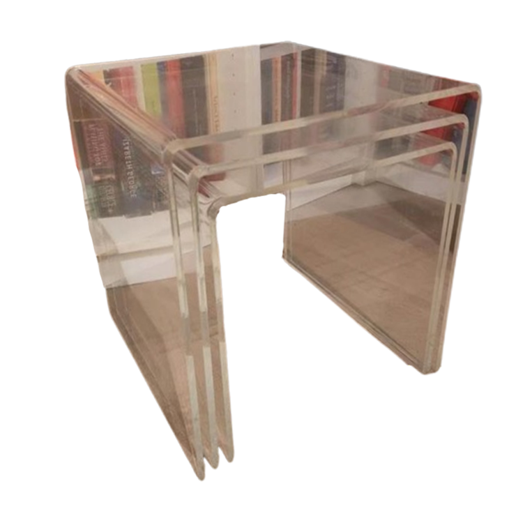 Vintage Plexiglas Nesting Tables - Jaren 70/80 image 1