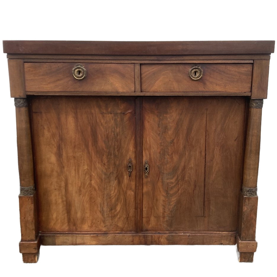 Antiek Mahonie Dressoir, En Opengeklapt Een Mooi Antiek Klapbufet image 1