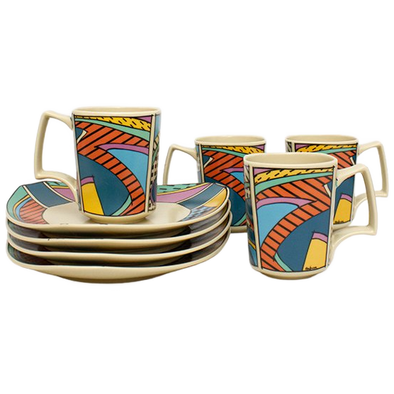 4-delig Rosenthal Flash One (studio-linie) Servies Bordjes image 1