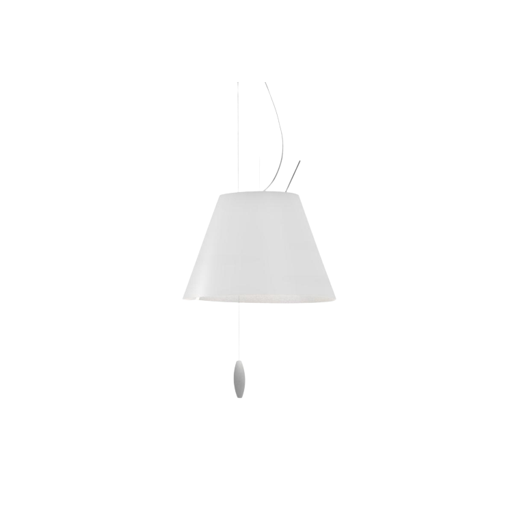 Luceplan Costanzina Sale D13 S.Pi. Met Mystic White Kap Hanglamp Wit image 1