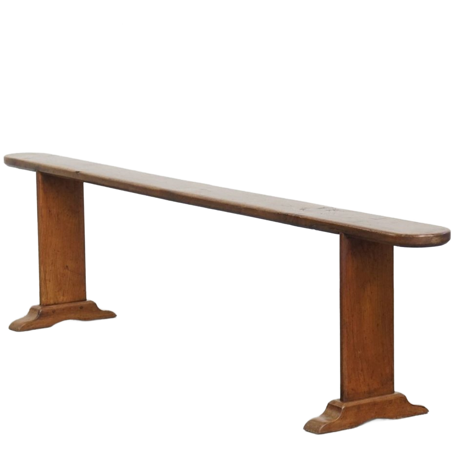 Stijlvolle Antieke Halbank/ Bank Voor Aan De Eettafel Met Een Tijdloze Uitstraling image 1