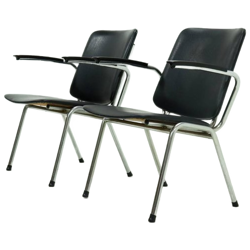 Set Of 2 Tubular Armchairs By Gebroeders de Wit 1960s image 1