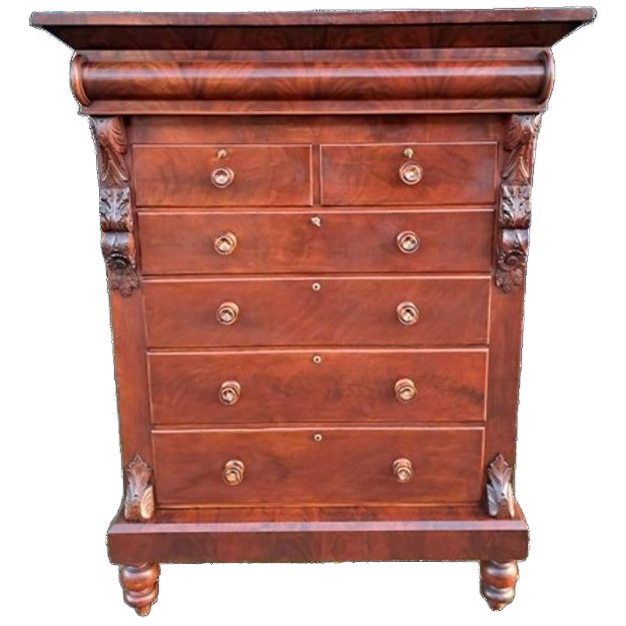 Fraaie Antieke Schotse Ladekast, Commode Licht Verkleuring R image 1