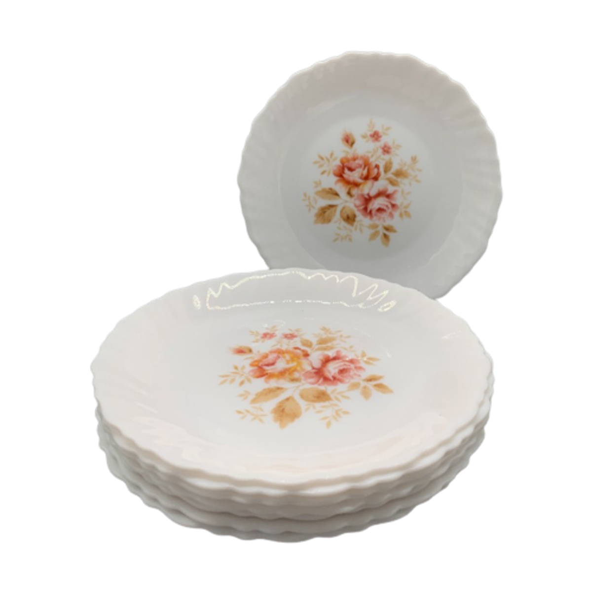 Set Arcopal Ontbijtbordjes Rose 8 Stuks image 1