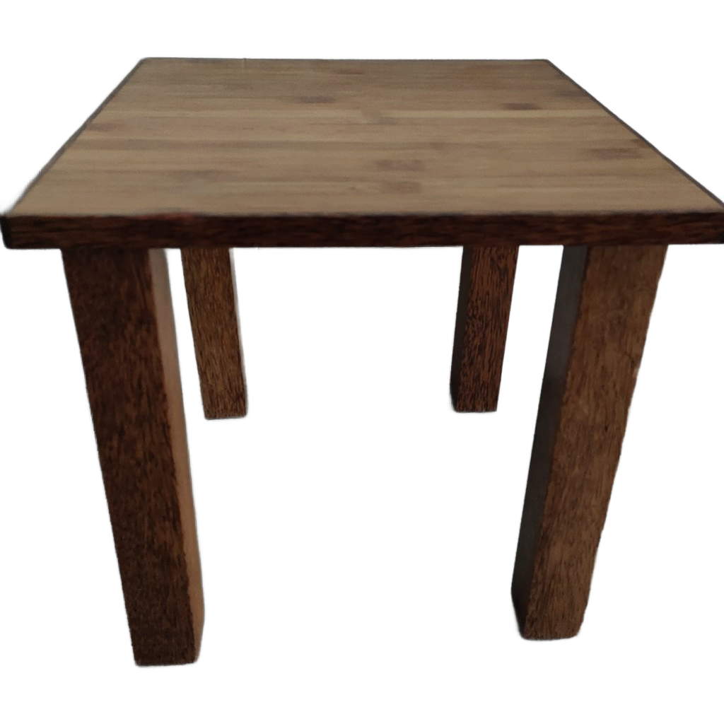Bijzettafeltje Vierkant Met Donker Houten Afwerking image 1