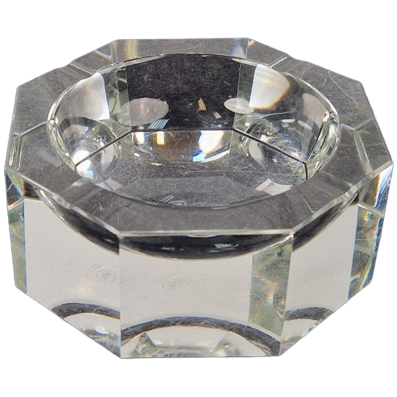Mid-century Moser Kristallen Asbak Gemerkt ‘50 Kristal Rare image 1