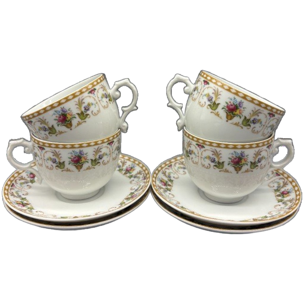 Furstenberg Set Kop En Schotels 8 Delig 50's image 1