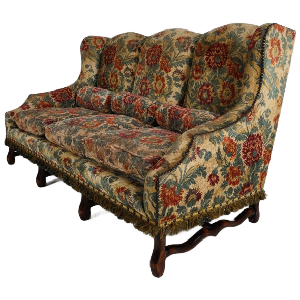 Os De Mouton Sofa In Tapestry – Country House Style, 19th Century image 1