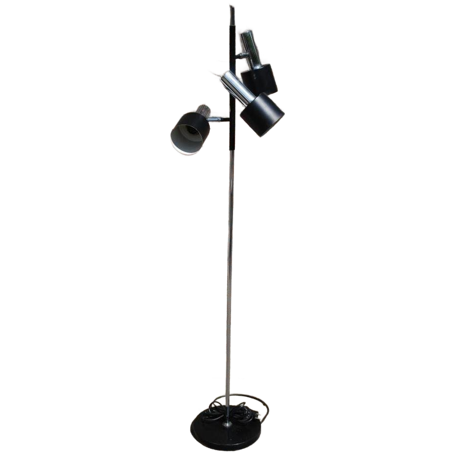 Vintage Vloerlamp Met Drie Spots image 1