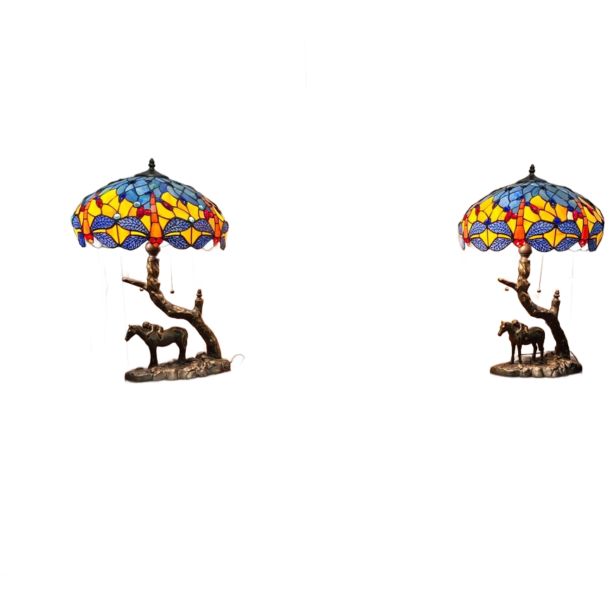 Klassieke Handgemaakte Tafellampen Met Sierlijke Lampenvoet Dragonfly image 1