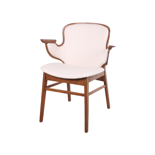 Mid-Century Overige stoelen Textiel Bruin bij Reliving