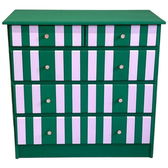 Restyle Streep Ladekast/commode & Nieuwe Knop Handmade image 1