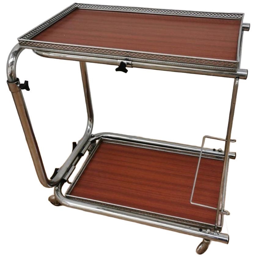 Vintage Mid Century Trolley Barcart Drankenkar Butlerwagen Serveerwagen 1 image 1