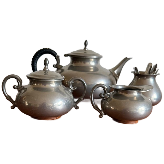 Thee Servies In 5 Delen : Zinn Etain  Pur Tiel C K Holland Real Pewter, image 1