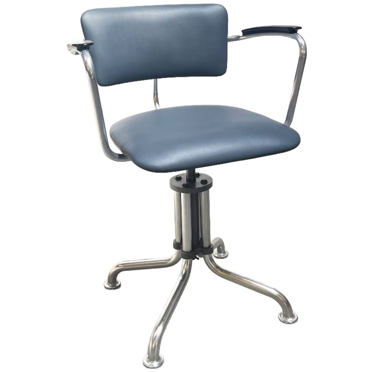Vintage Gispen Bureaustoel, Opnieuw Bekleed Met Leer. image 1