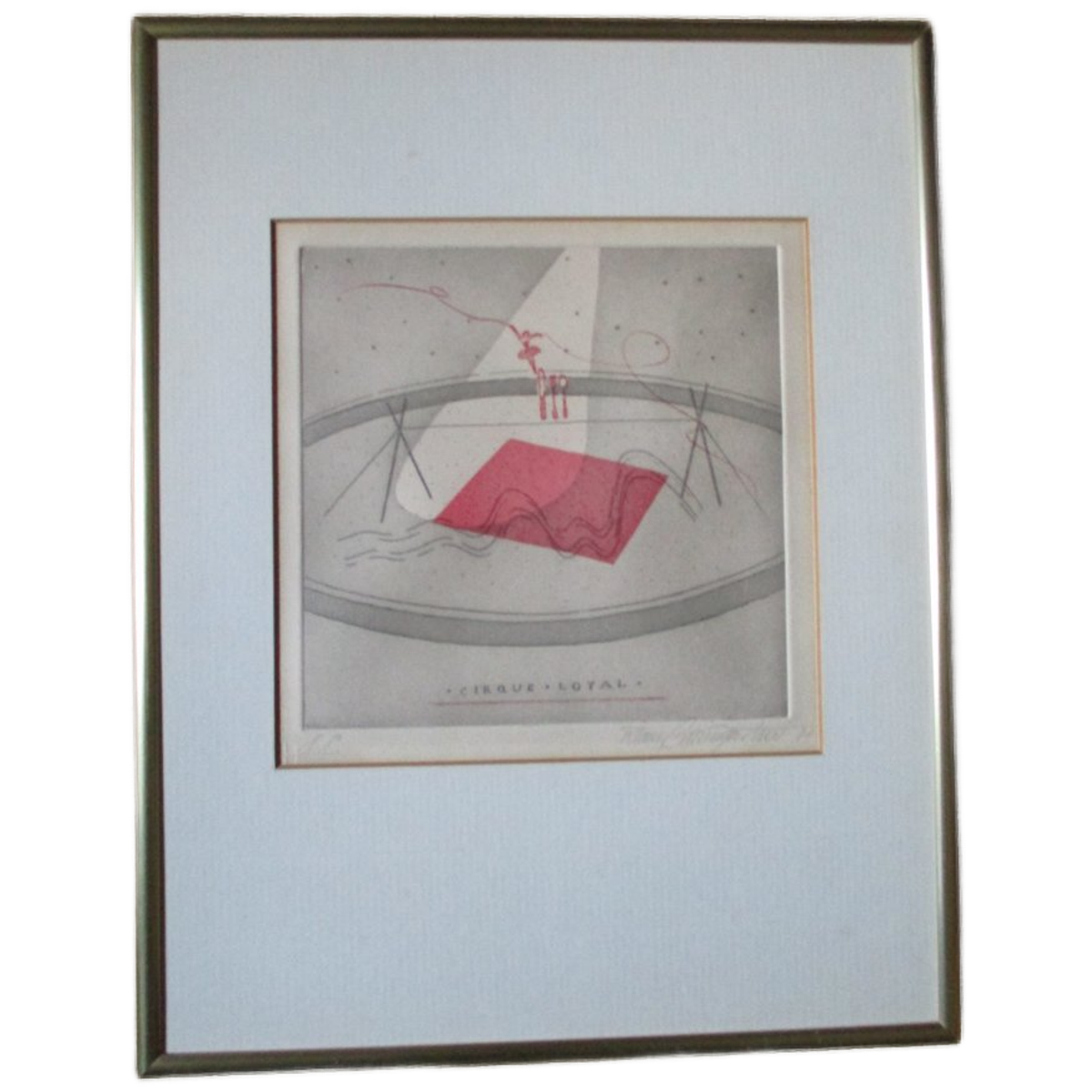Klaus Baumgärtner Ets/aquatint 1981 Vintage image 1