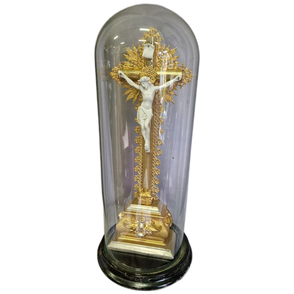 Gouden Crucifix Met Stolp image 1
