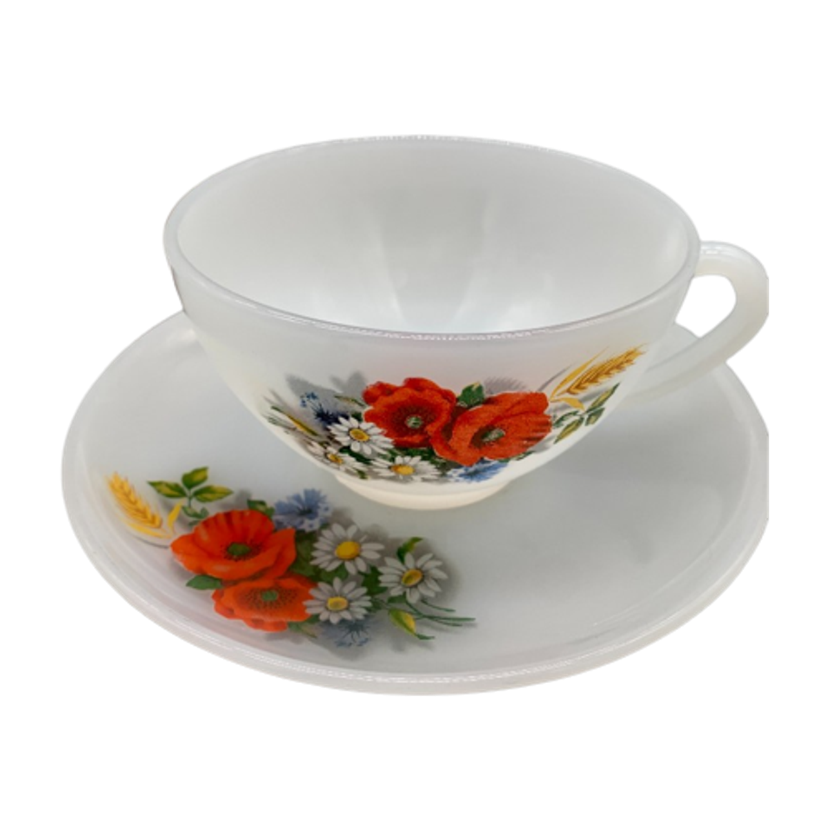 Set Arcopal Grote Kop En Schotel Veldbloemen image 1
