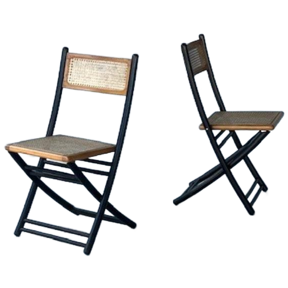 Jaren 70 Klapstoelen 2x Vintage Retro Klapstoel Prijs P/stuk image 1