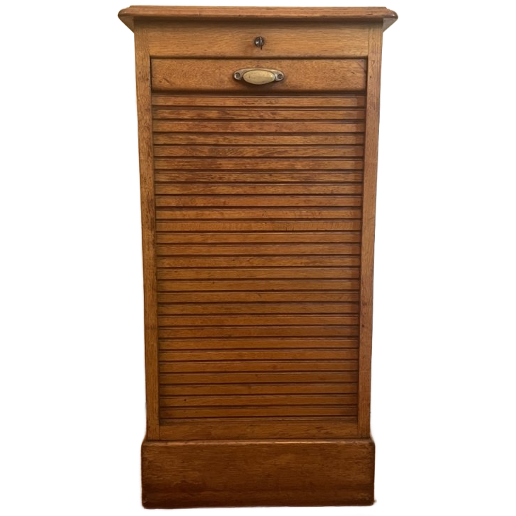 Rolluikkast Archiefkast Muziekkast Art Deco 1930 Frans image 1