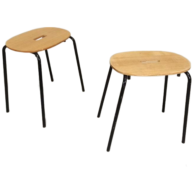 2 X Sostrene Grene Kruk, Hout En Metaal, P/p/s image 1