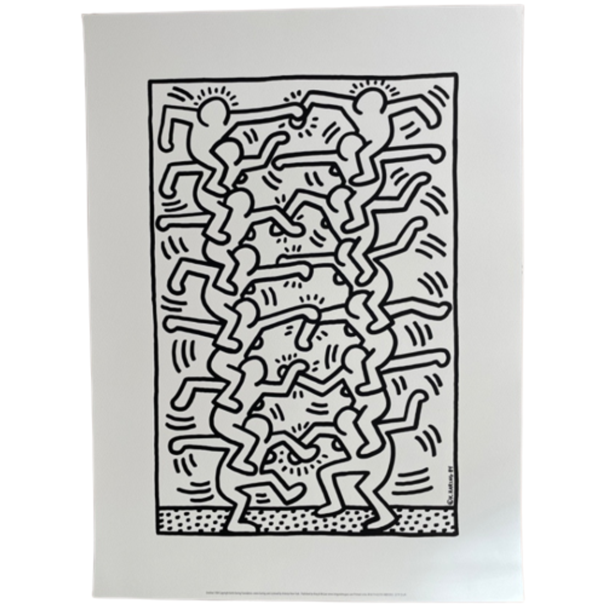 Keith Haring (1958-1990). Untitled,1984, Copyright Keith Haring Foundation, Printed In The Uk image 1