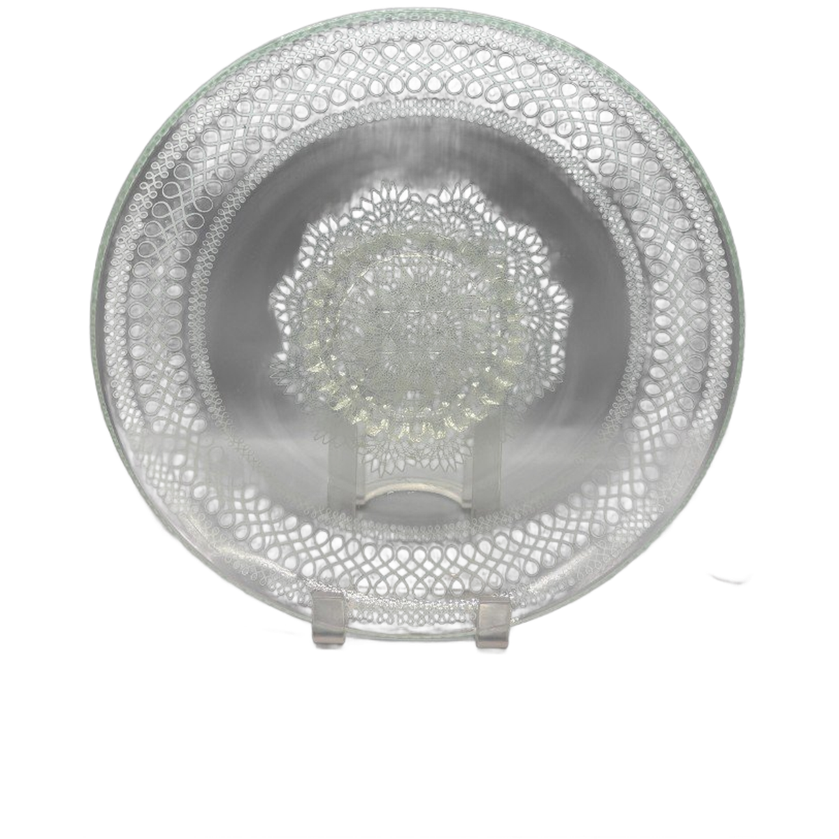 Kristallen Bewerkte Koekjesschaal 50's image 1