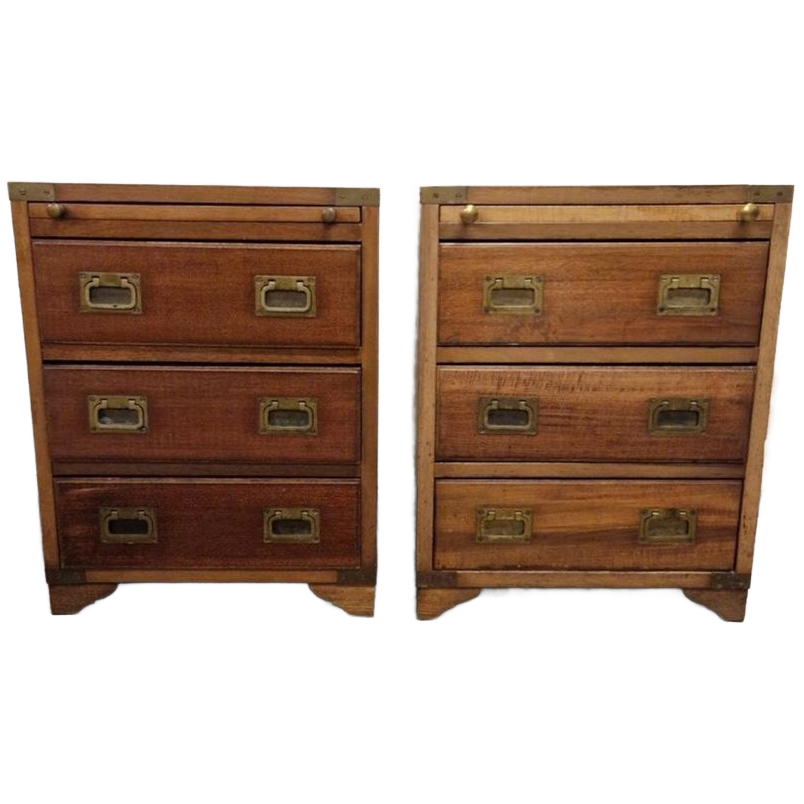 Set Van 2 Ladekasten Kapiteins Kast Nachtkastjes Klassiek image 1
