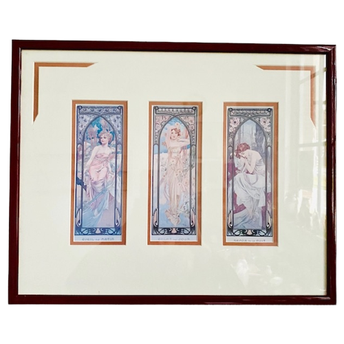 Vintage Schilderij Mucha Ingelijste Prenten image 1
