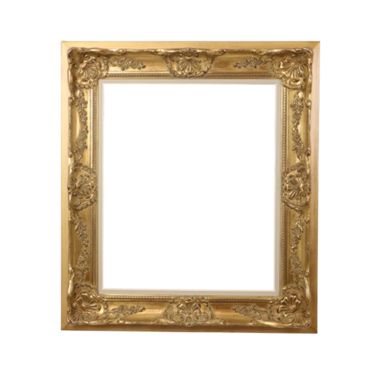 Fraaie Bladgoud Barok Stijl Lijst Klassiek Kader 84x74cm image 1