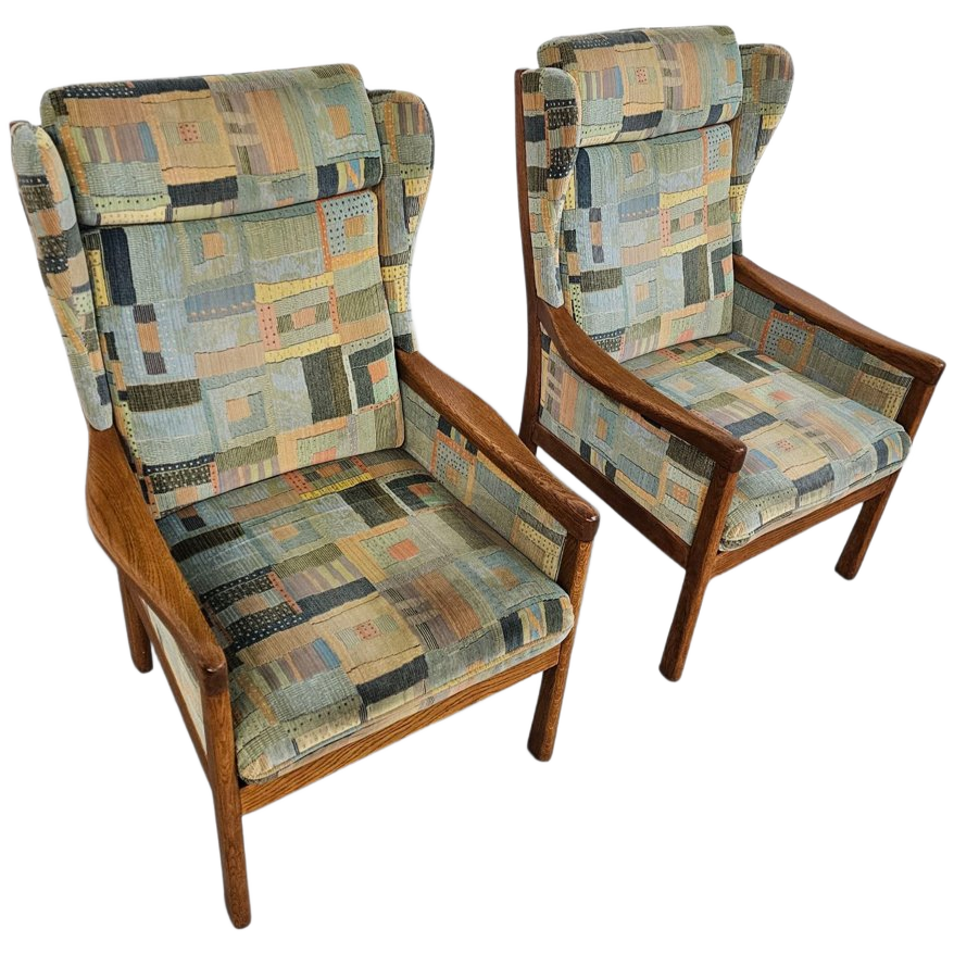 2 X Casala Wingback / Lounge / Armchair In Top Condition / 4 Small Cushions / 1960s image 1