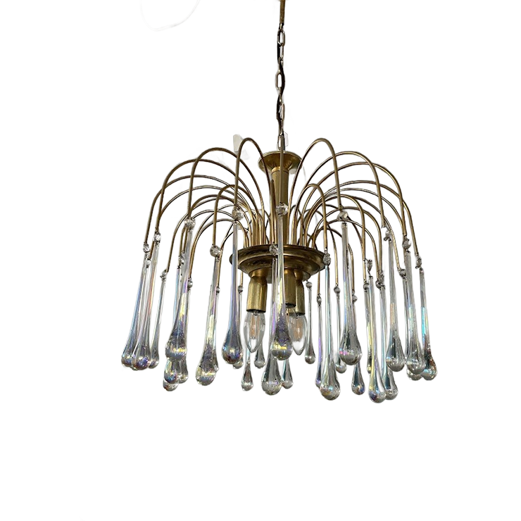 Paolo Venini – Teardrop Chandelier image 1