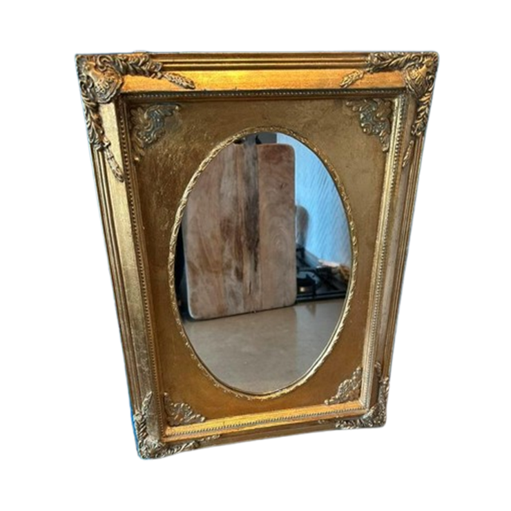 Franse Barok Spiegel Met Verguld Gouden Lijst image 1