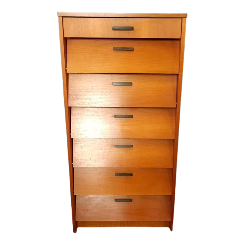 Bekijk Retro Vintage Teak Houten Schoenenkast, Kast Lade Klepkast op Reliving