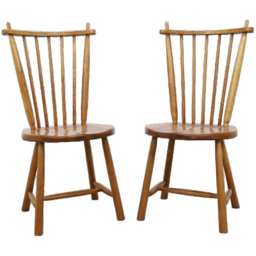 2x Spijlenstoel De Ster Geldermalsen, 1960s image 1