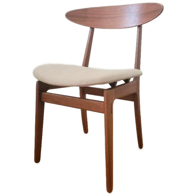Vintage Deense Eetkamerstoel In Teak 1960 image 1