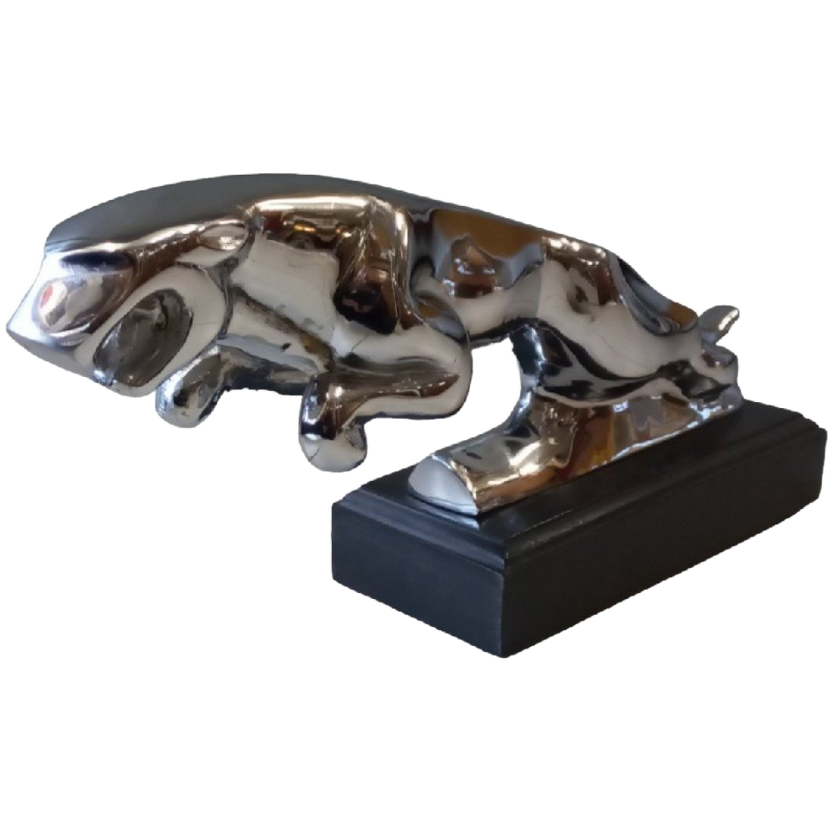 Jaguar Mascotte In Verchroomd Brons. image 1