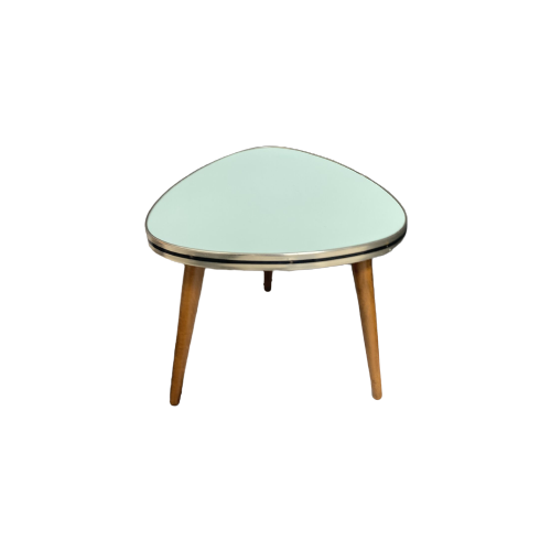 Bekijk green formica small triangle table 1960s op reliving 