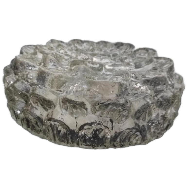 Vintage Plafondlamp Glas Bloem image 1