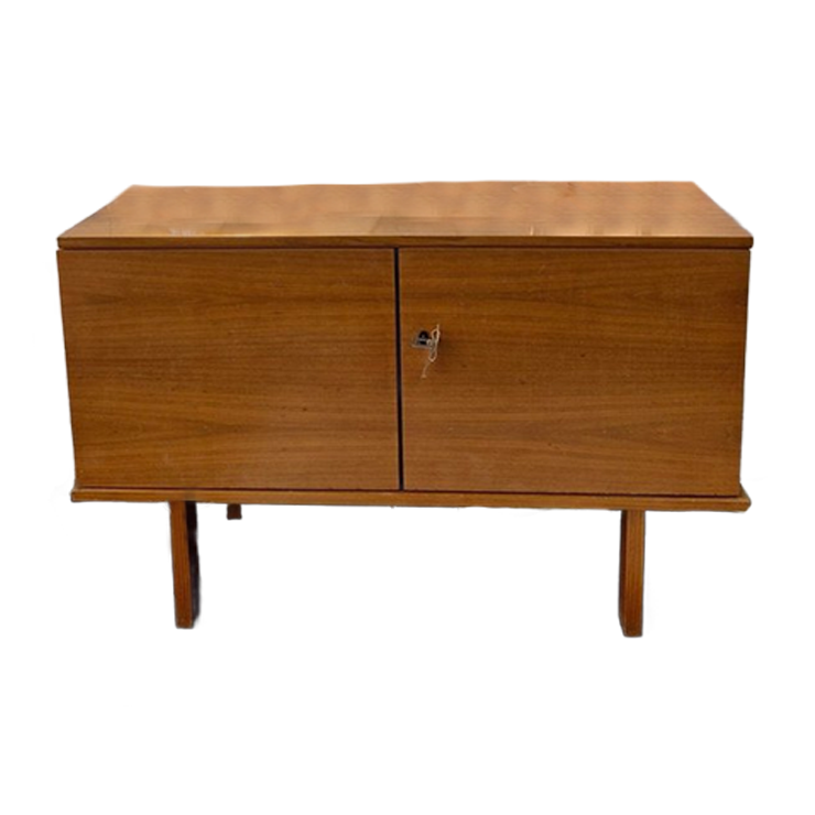 Vintage Kast / Dressoir Blond Strakke Poot 70s image 1