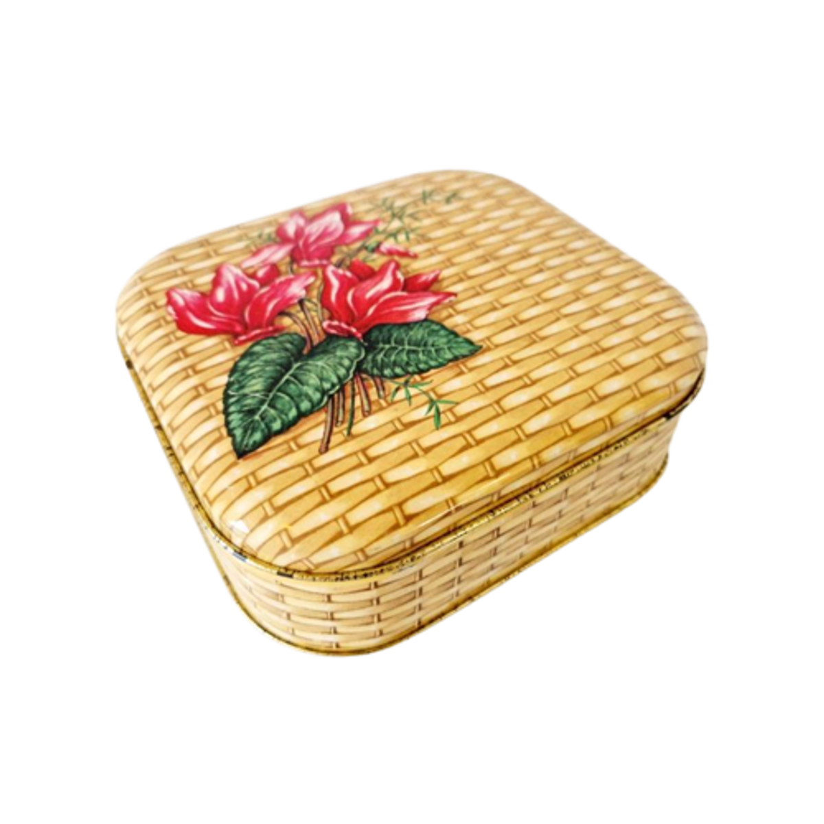 Vintage Blikje Koektrommel Koekblik image 1