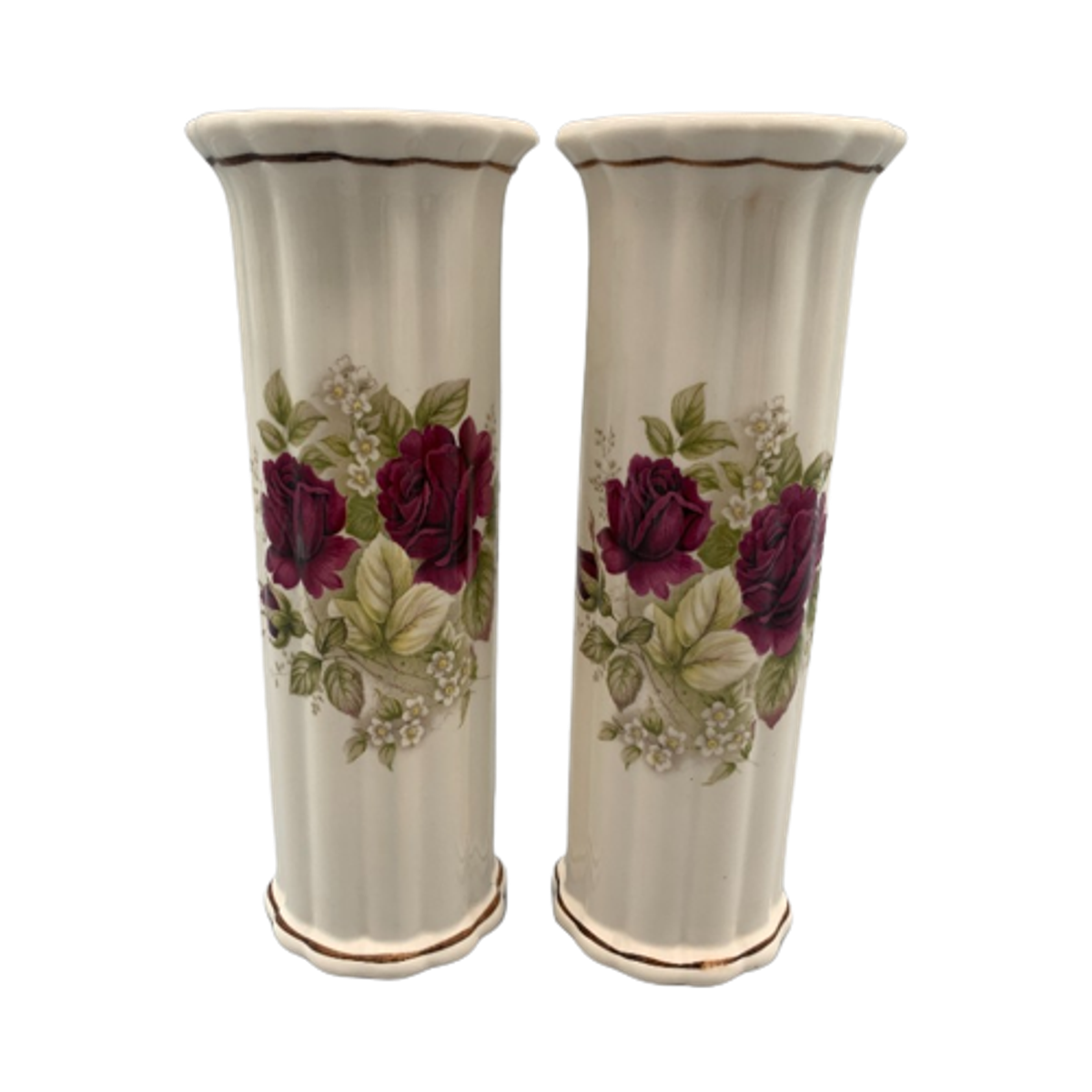 Set Vazen Roos Gouda 2 Stuks image 1