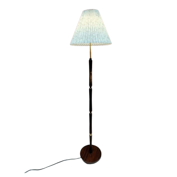 Elegante Staande Lamp Met Geplooide Kap image 1