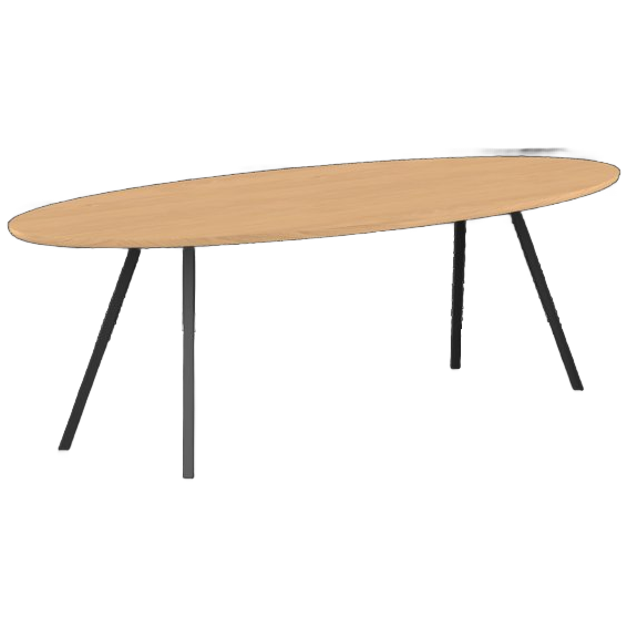 Studio Henk Eettafel Slim X Type Hardwax Olie Naturel, Ovaal image 1