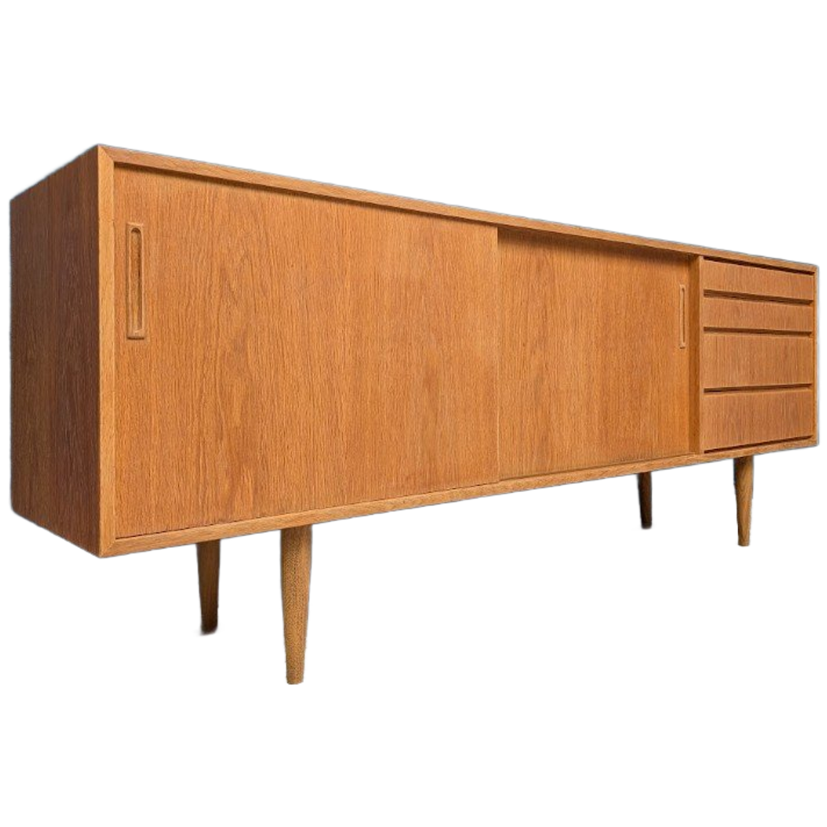 Vintage Eiken Lowboard, Jaren '60, Deens Design image 1