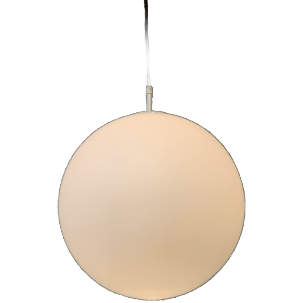 Grote Witte Bollamp, <<<brand>>>. 35 Cm Doorsnee. image 1