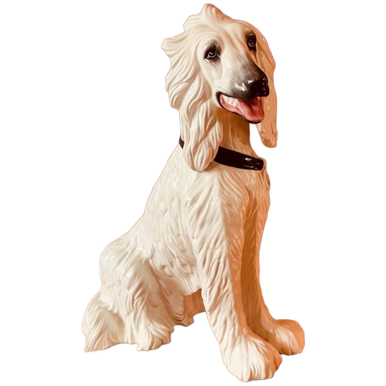 Italiaanse Keramieken Hond +/- 70cm Hoog image 1