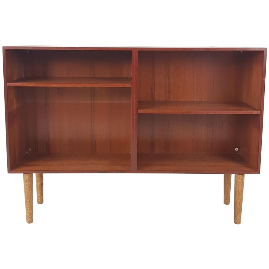 Vintage Deens Vakken Kastje Boeken Teak Hout Fineer image 1