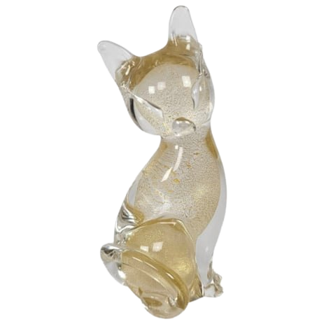 Archimede Seguso Murano - Bladgoud - Gesigneerd - Italie - 1960's image 1