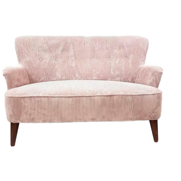 Vintage Artifort Theo Ruth Bank Tweezits Roze Rib Nieuw image 1
